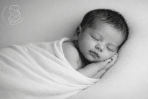 faire part garçon en noir et blanc