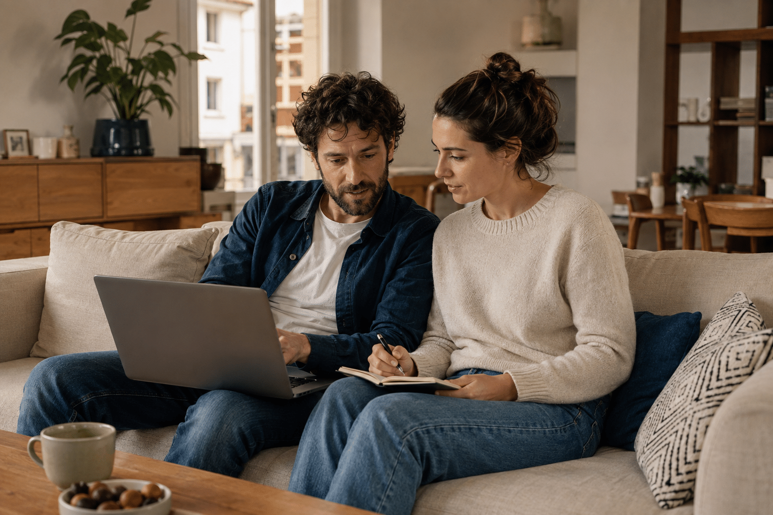 futurs parents qui comparent les maternités de leur secteur avant de s'inscrire